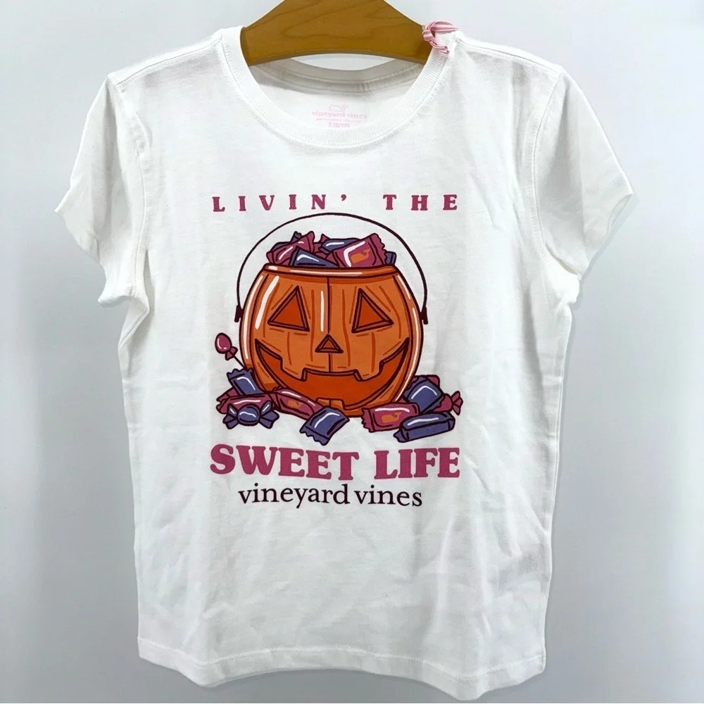 Vineyard Vines White Halloween Candy Kids T-Shirt